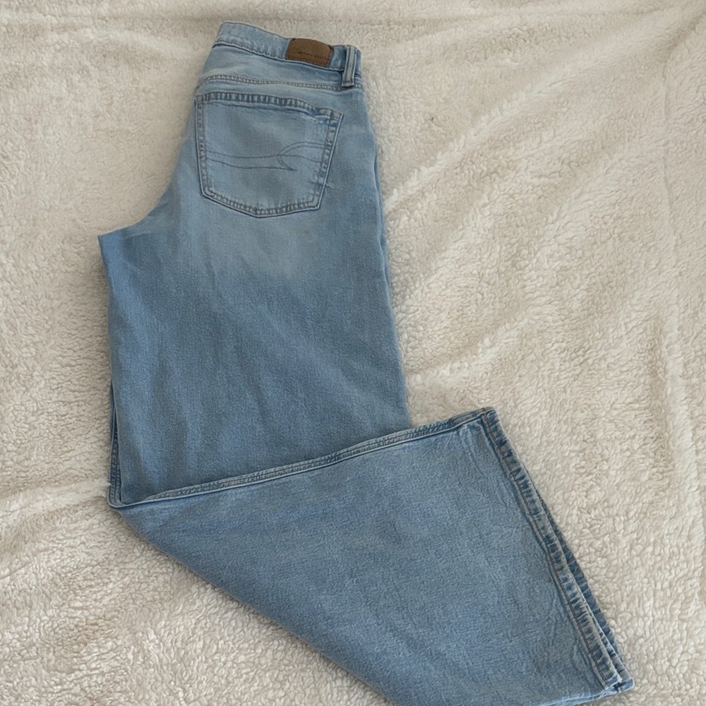 American Eagle low rise wide leg jeans